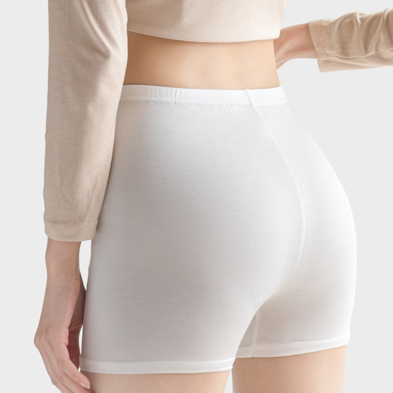 Biały wyszczuplający spódnico-szort pod sukienkę