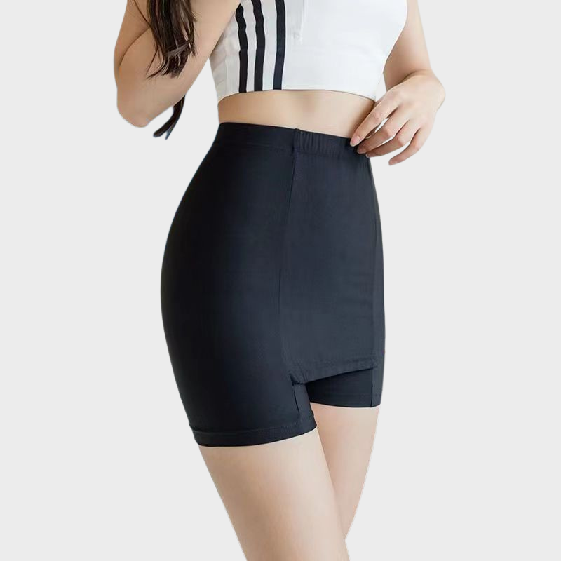 Jupe short sous robe noir pour femme