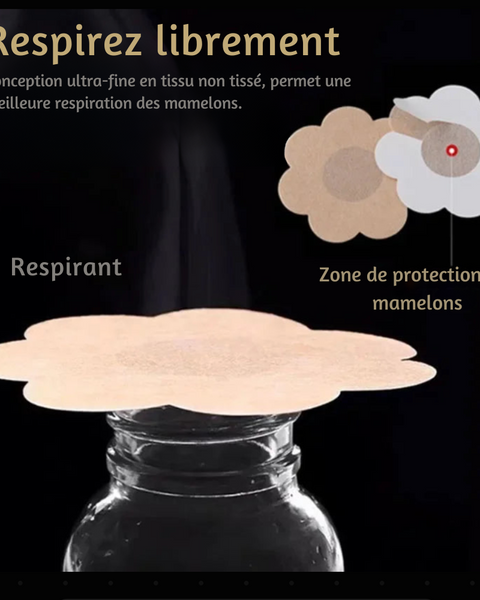 100 cienkich i oddychających osłonek na sutki