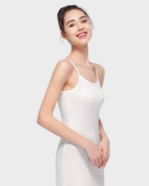 Fond de robe blanc antistatique zoom