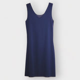 Fond de robe bleu detail