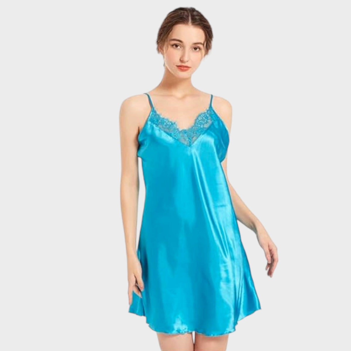 Fond de robe bleu ciel - S