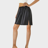 Jupon noir court sous une robe - S