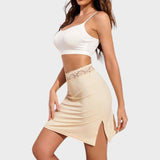 Jupon sous robe chair avec dentelle - Jupon sous robe