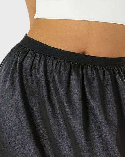 Jupon sous robe fluide noir zoom