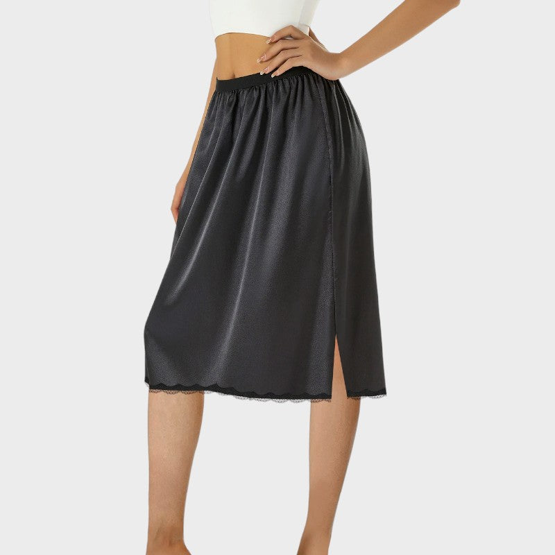 Jupon sous robe fluide noir - S