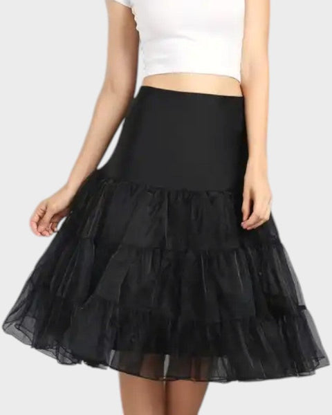 Jupon tulle sous robe - Noir / S