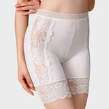 Short blanc sous robe zoom