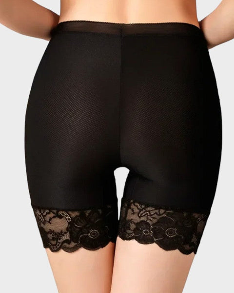 Short dentelle sous robe dériere