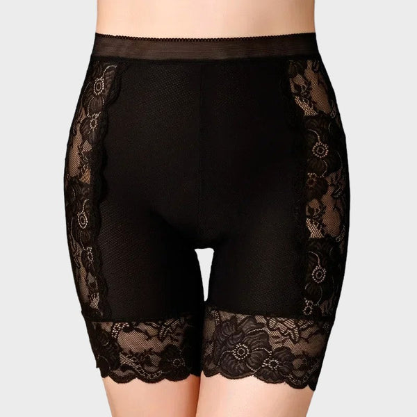 Short dentelle sous robe - Noir / L